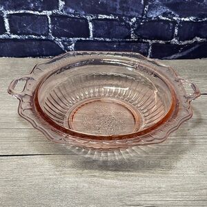 Vintage Anchor Hocking Pink Serving Bowl